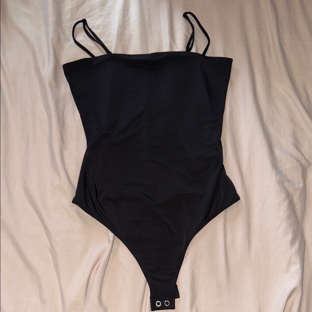 Classic Black One-Piece Body Contour Bodysuit
